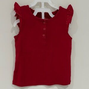 OshKosh B'gosh Red Button Tank Top